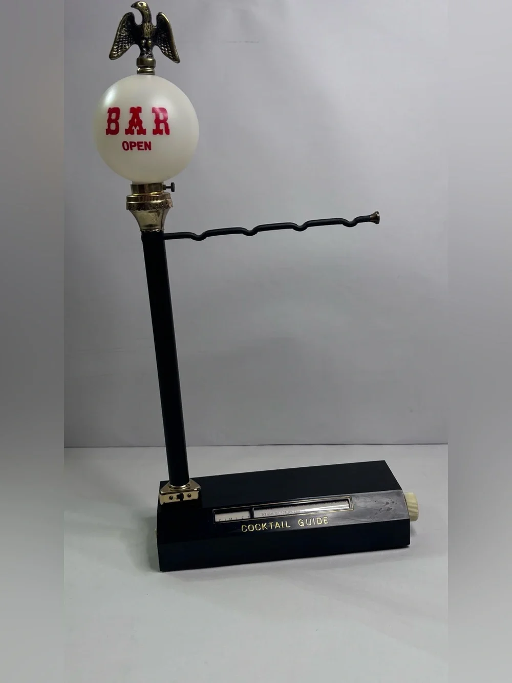 Vintage 1968 Royal London,LTD  Guide Bar Open Lamp